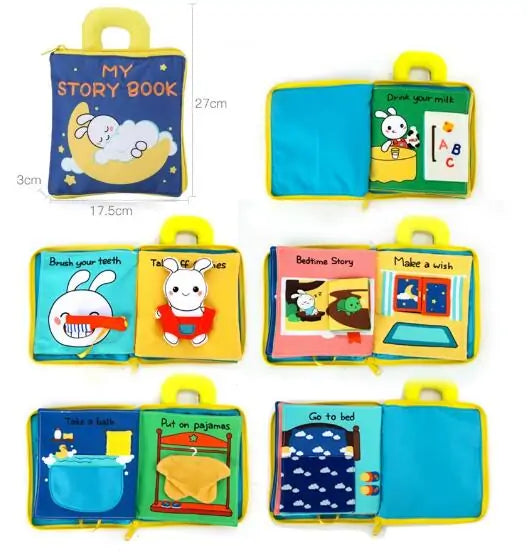 3D Soft Cloth Baby Book - Development Toy