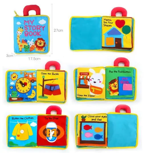 3D Soft Cloth Baby Book - Development Toy